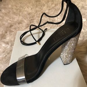 Simmi brand strappy block heel.